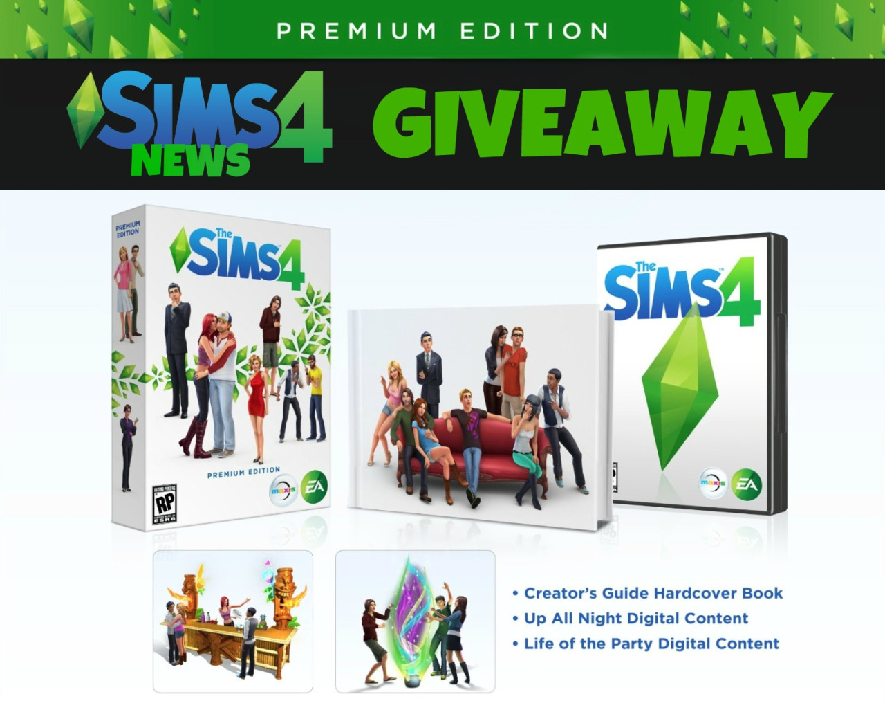 As a gift to my amaaaazing followers, I’m giving away one copy of The Sims 4 PREMIUM EDITION! Wooo!
On January 8th, I will choose one random person who has reblogged this post. If they are also following Sims4News, they will receive a free copy of The Sims 4 Premium Edition.
So just reblog (don’t just “like”) this post and follow if you haven’t already!
Follow my personal blog for a chance to win a mystery prize! :)
Good luck guys, love ya!